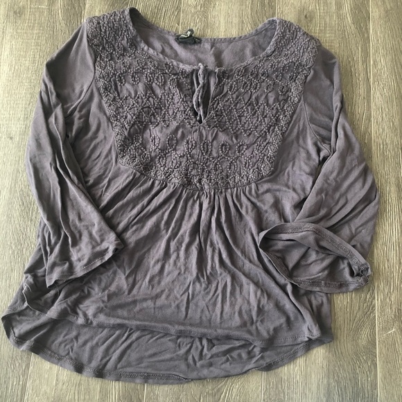 Forever 21 Tops - Embroidered Peasant Top